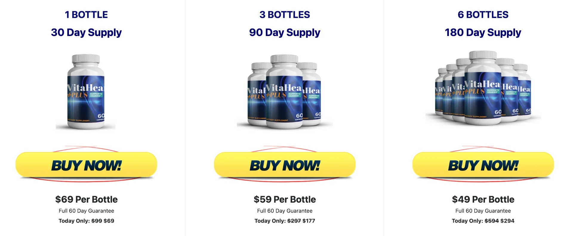 Vitahear Plus Price, Discounts and Deals
